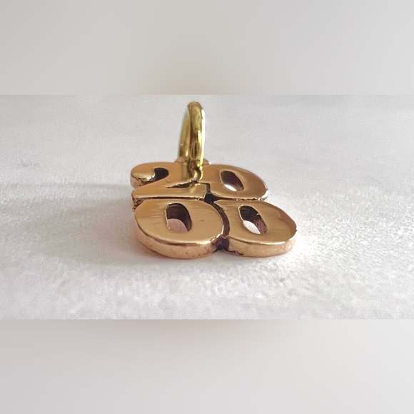 14k gold RARE 2000 stacked year graduation birthday/year James Avery not cut - Picture 5 of 6